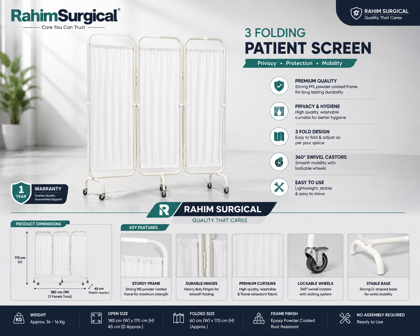 Screen stand partition