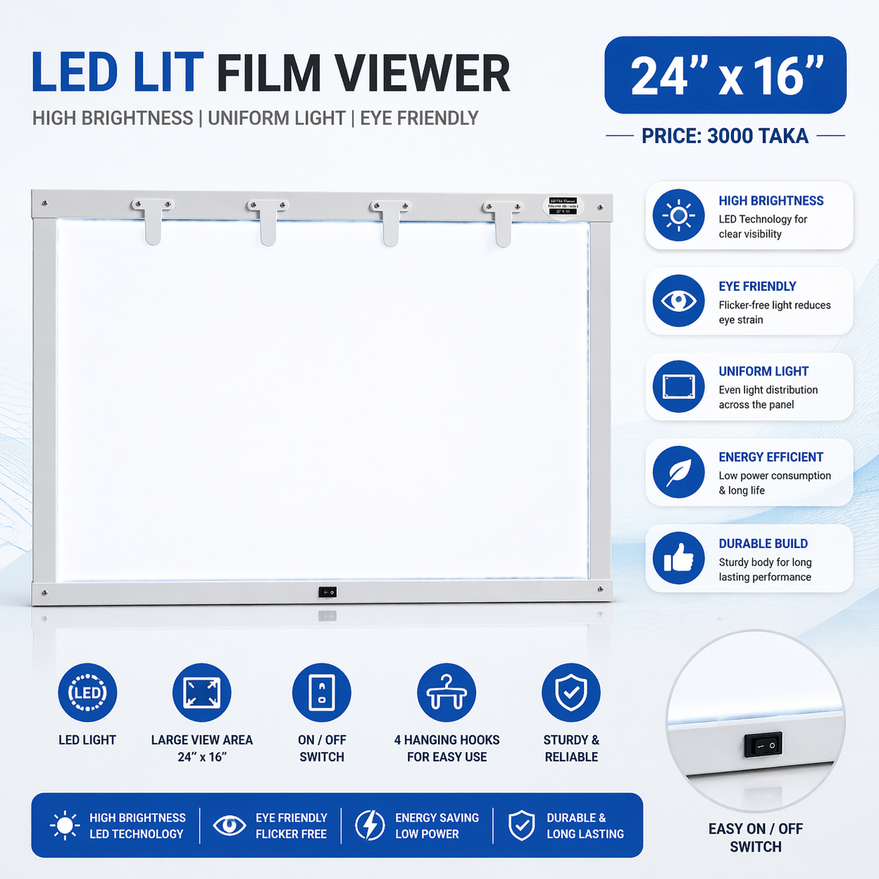Double Film View box (all type film views)
